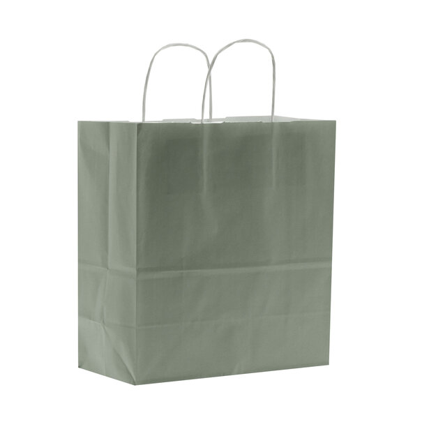 Sofort lieferbar 50x Papiertaschen Graugrün Small