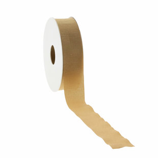 Geschenkband Dupioni Gold 25mm x 25m