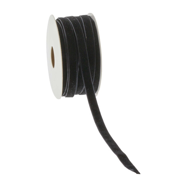 Sofort lieferbar Samtband Schwarz 9mm x 20m