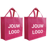 Shopper Druck Fuchsia Non woven 42x12x35cm - Express