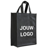 Shopper Druck Schwarz Non woven 24x10x30cm - Express