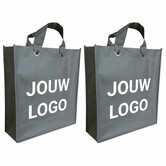 Shopper Druck 42x14x46cm Grau - Express