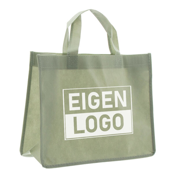 Expresslieferung: Lieferung ca. 7 Werktage Shopper Druck Grün Non woven 32x12x25cm - Express