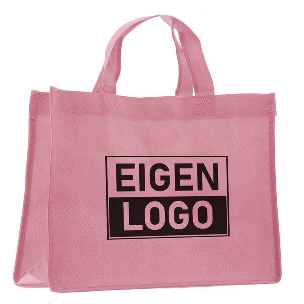 Lieferzeit ca.10 Werktage Shopper Druck Rosa Non woven 32x12x25cm - Expresss