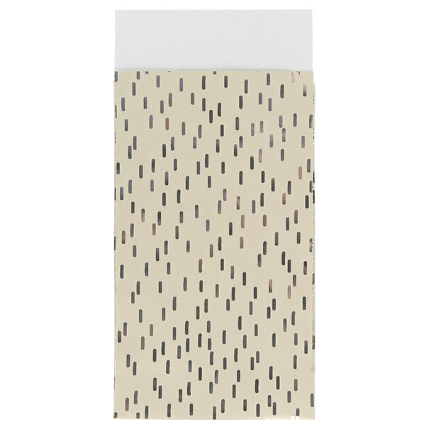 Sofort lieferbar 200 x Papiertüten Silber Streifen 7x13cm