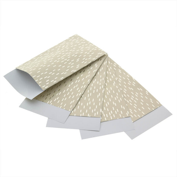 Sofort lieferbar 200 x Papiertüten Silber Streifen 7x13cm