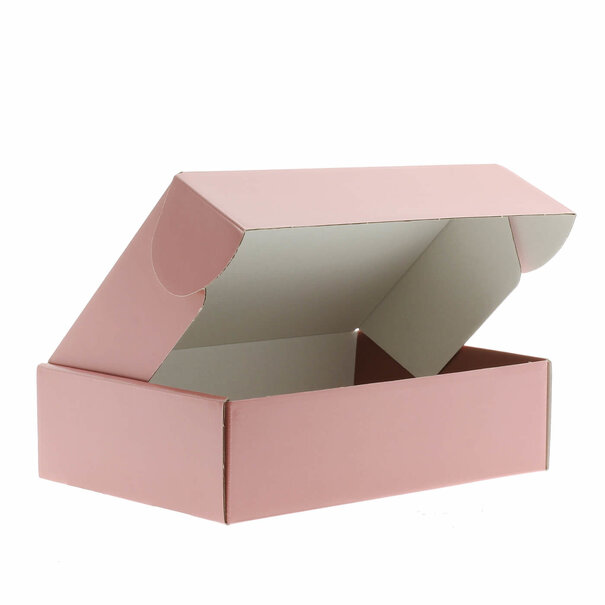 Sofort lieferbar 25x Postkartons Altrosa 280x190x75mm