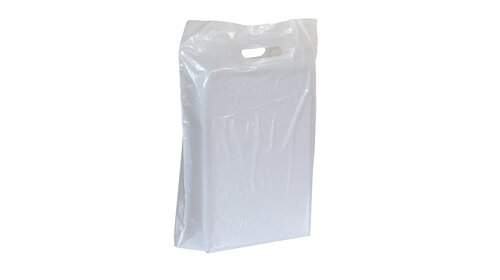 250x Plastiktüten 37x44+2x4cm Weiß