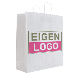 Papiertaschen A3 Weiß Druck