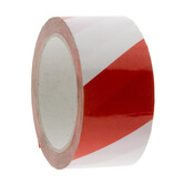 Bodenmarkierungsband PE 50mmx33 Meter Rot/Weiß
