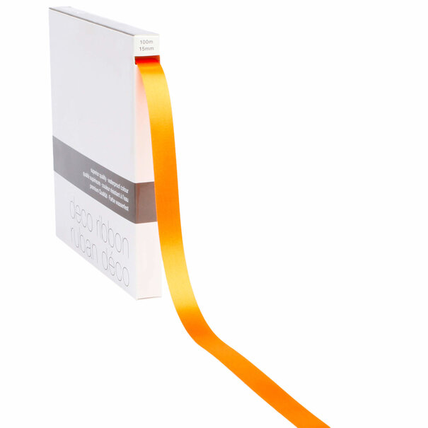 Lieferung aus Vorrat Farbband Satin Orange MEDIUM (15mm x 100m)