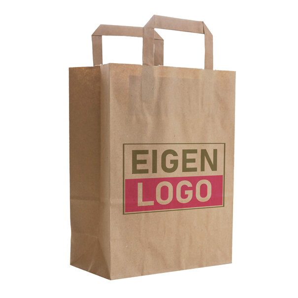 Lieferzeit ca. 5 Werktage Budget-Papiertüten S Brauner Kraftdruck