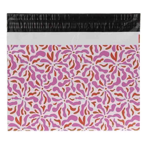 Sofort lieferbar 100x Versandtaschen Blumen Large Rückgabeverschluss