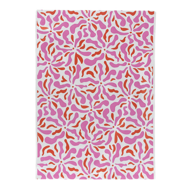 Sofort lieferbar 100x Versandtaschen Blumen Medium Rückgabeverschluss