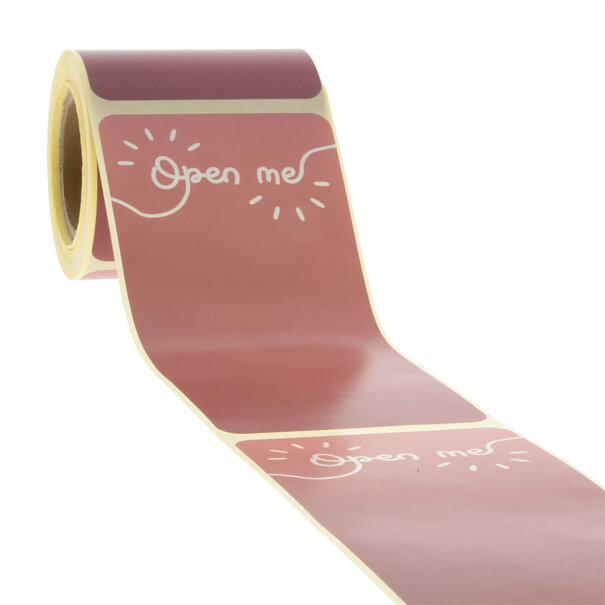 Sofort lieferbar 100x Verschlussetiketten "Open me"