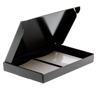 50x Maxibriefkarton A5 Schwarz