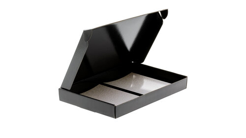 50x Maxibriefkarton A5 Schwarz