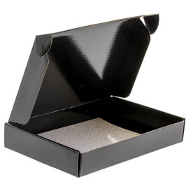 50x Maxibriefkarton A6 Schwarz