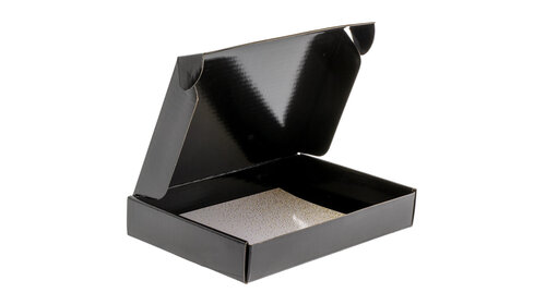 50x Maxibriefkarton A6 Schwarz