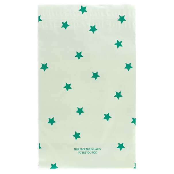 Sofort lieferbar 100x Versandtaschen Stars Small Rückgabeverschluss