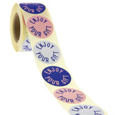 500x Aufkleber 'Enjoy your gift' sortiert 40mm