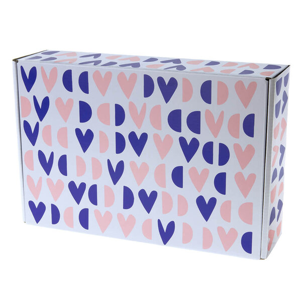 Sofort lieferbar 25x Postkartons Hearts 280x190x75mm
