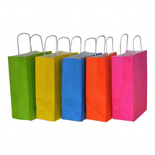 Sofort lieferbar 50x Papiertüten 25x11x32cm mit gedrehtem Griff