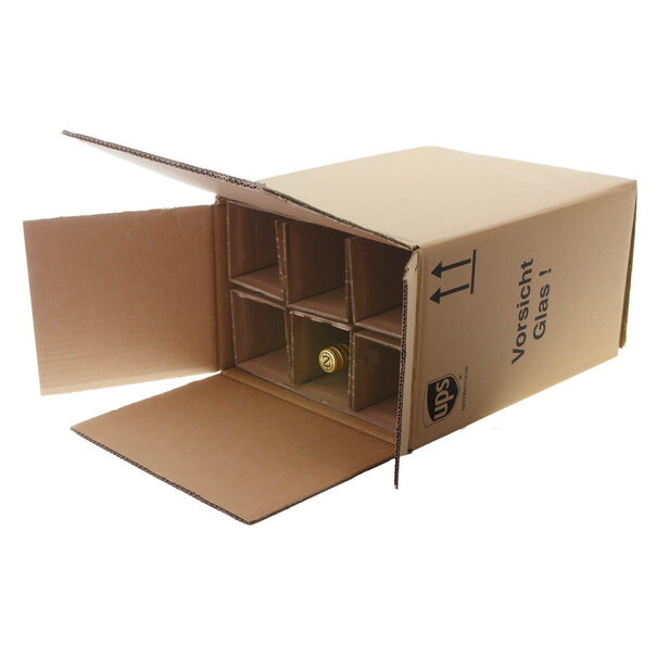 Sofort lieferbar 10 x Wein Versandkartons mit Einlage 6 Flaschen