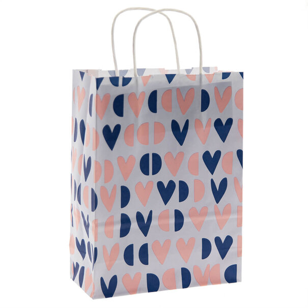 Sofort lieferbar 50x Papiertüten Happy Hearts A5