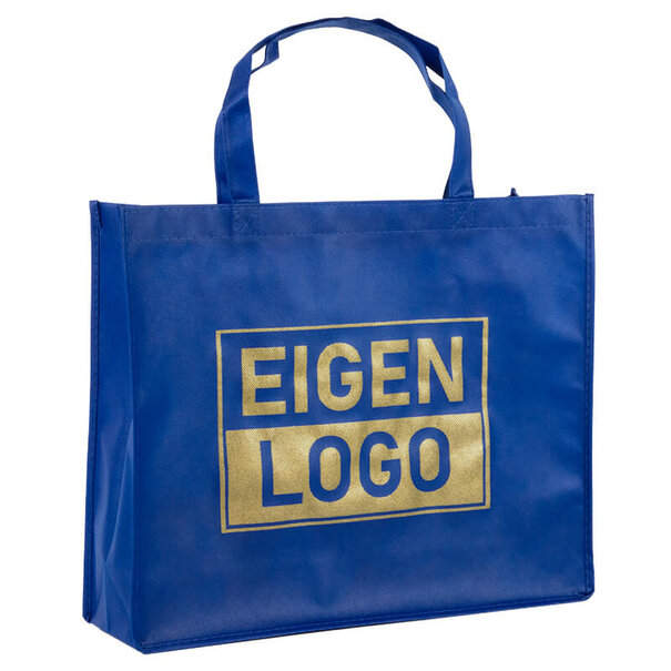 Expresslieferung: Lieferung ca. 7 Werktage Shopper Druck Dunkelblau Non woven 42x12x35cm - Express