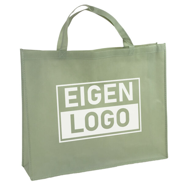 Lieferzeit ca.10 Werktage Shopper Druck Grün Non woven 54x14x45cm - Express