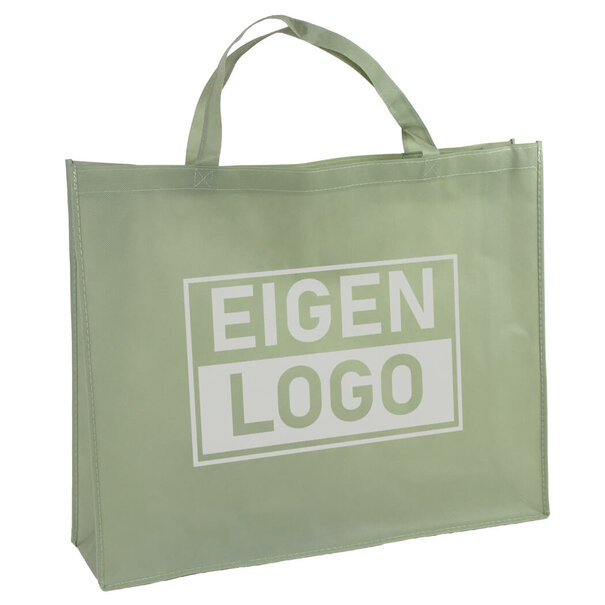 Lieferzeit ca.10 Werktage Shopper Druck Grün Non woven 54x14x45cm - Express
