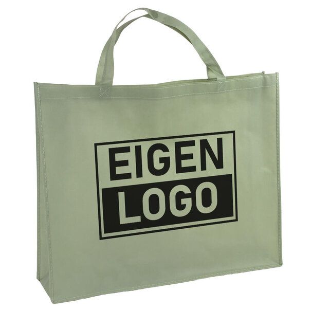 Lieferzeit ca.10 Werktage Shopper Druck Grün Non woven 54x14x45cm - Express