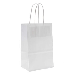 50x Papiertüten Weiß Extra Klein
