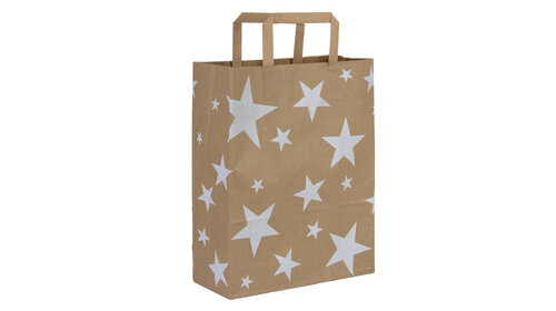 50x Haushaltstaschen White Stars M