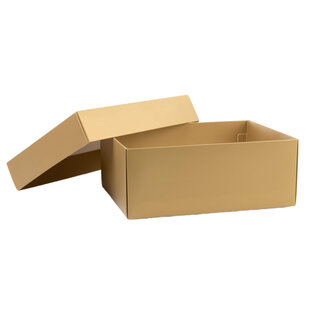 20x Geschenkbox Matt Gold 200x150x80mm
