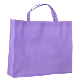 10x Shopper Lila Non Woven 54x14x45cm