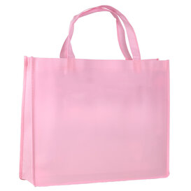 10x Shopper Pink Lavender Non Woven 42x12x35cm