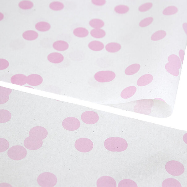 Sofort lieferbar Seidenpapier 50x70cm Dots Rosa