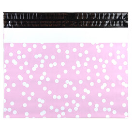 100x Versandtaschen Dots Rosa Large
