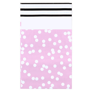 100x Versandtaschen Dots Rosa Small