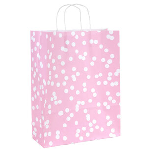 50x Papiertüten Dots Rosa A3