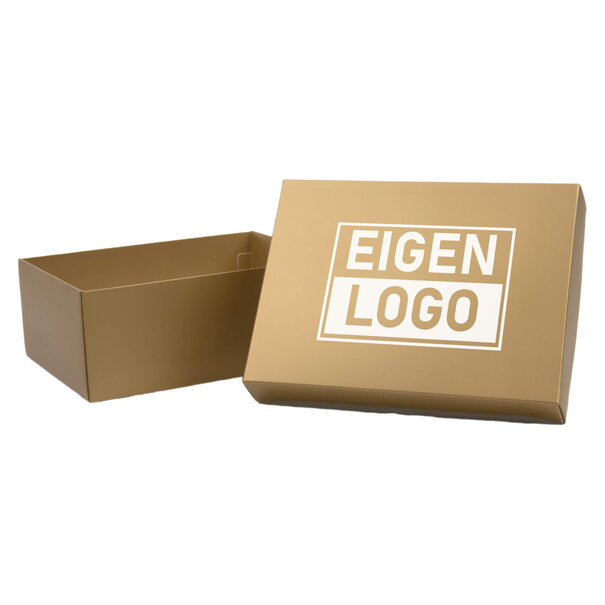 Lieferzeit ca.10 Werktage Geschenkkartons bedruckt Gold 200x150x80mm