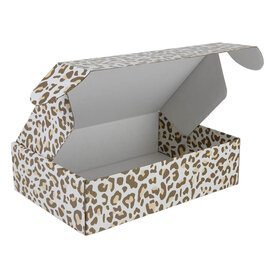 25x Postkartons Leopard 280x190x75mm