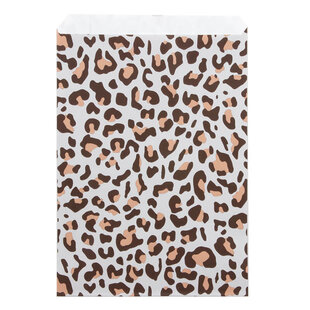 200x Papiertüten Leopard 17x25cm
