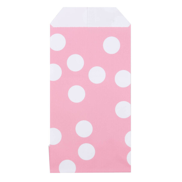 Sofort lieferbar 200x Papiertüten Dots Rosa 7x13cm
