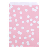 200x Papiertüten Dots Rosa 17x25cm