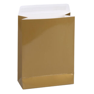 25x Geschenktüten Glänzend Gold Small