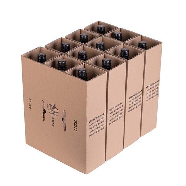 Sofort lieferbar 10 x Wein Versandkartons mit Einlage 12 Flaschen