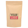 Standbodenbeutel bedrucken - Braun 18x29cm